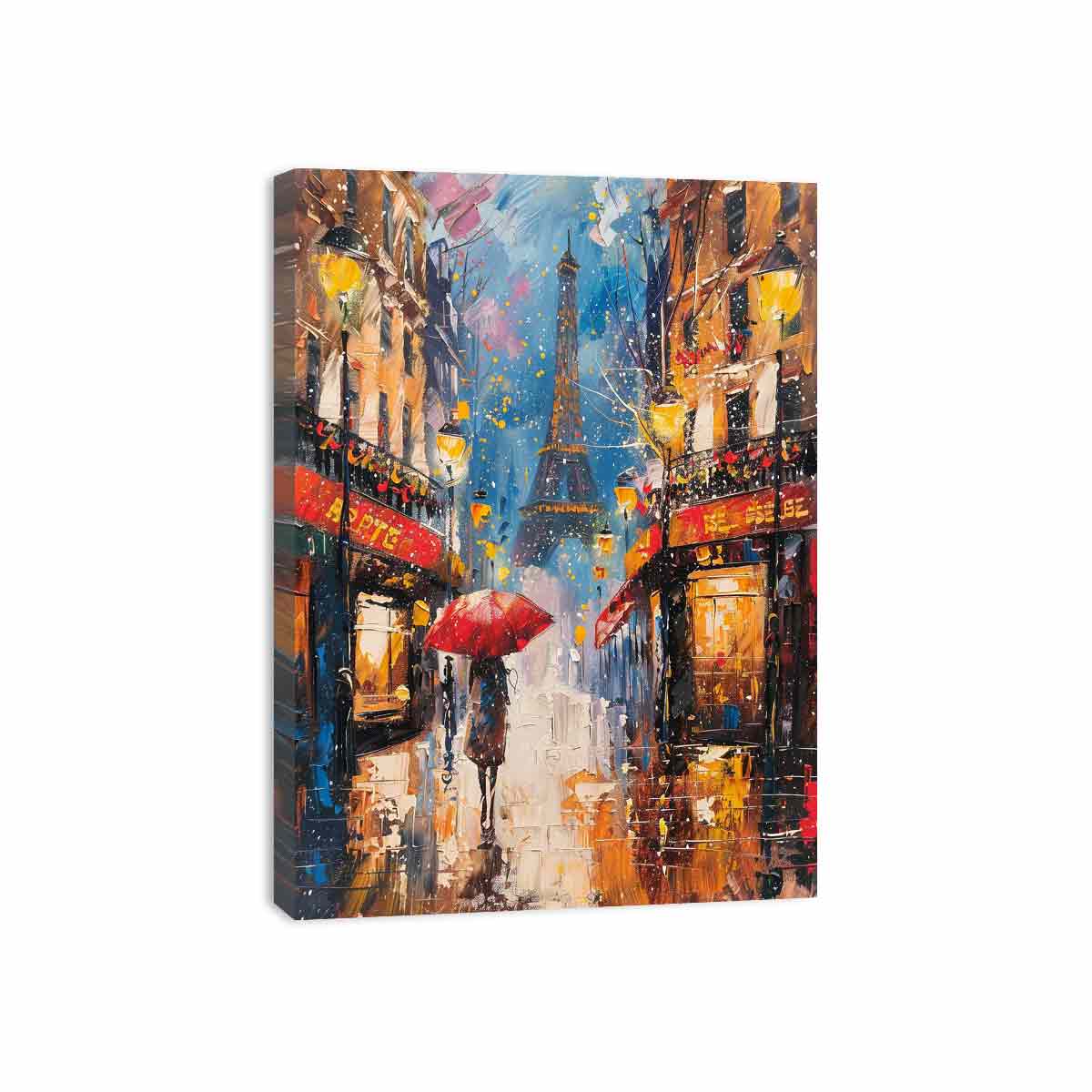 Paris Street Walk  Canvas Art Print-3