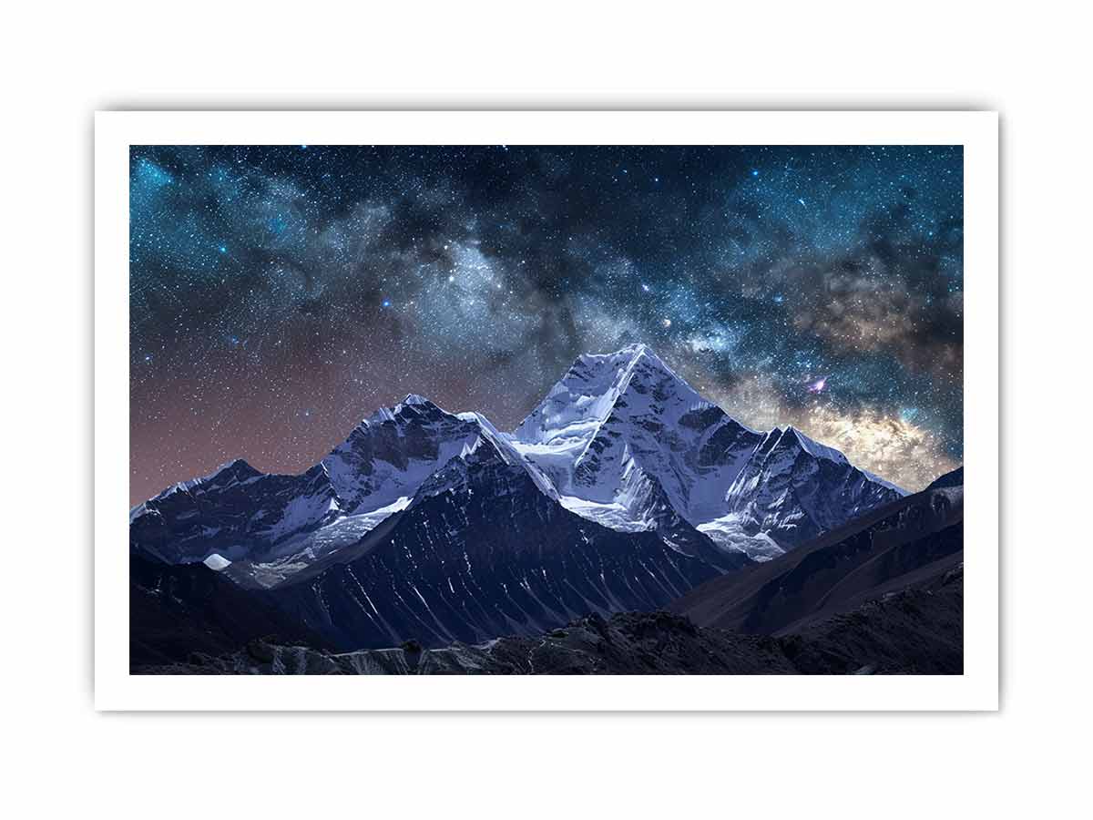 Starry Sky galaxy  Canvas Art Print-8