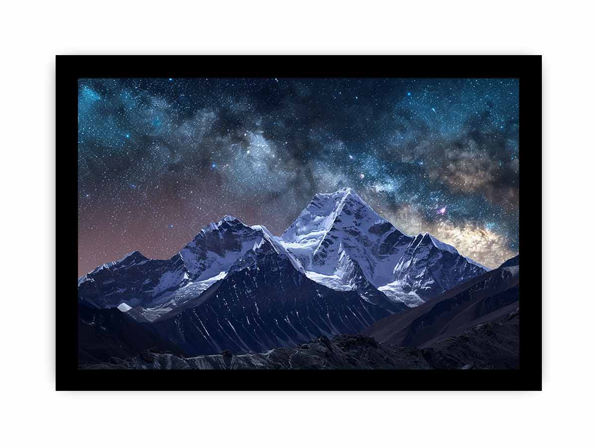 Starry Sky galaxy  Canvas Art Print-7
