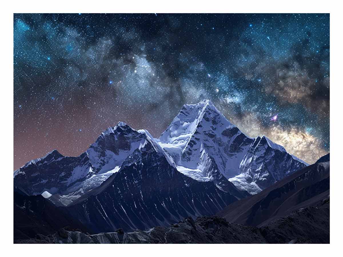 Starry Sky galaxy  Canvas Art Print-0
