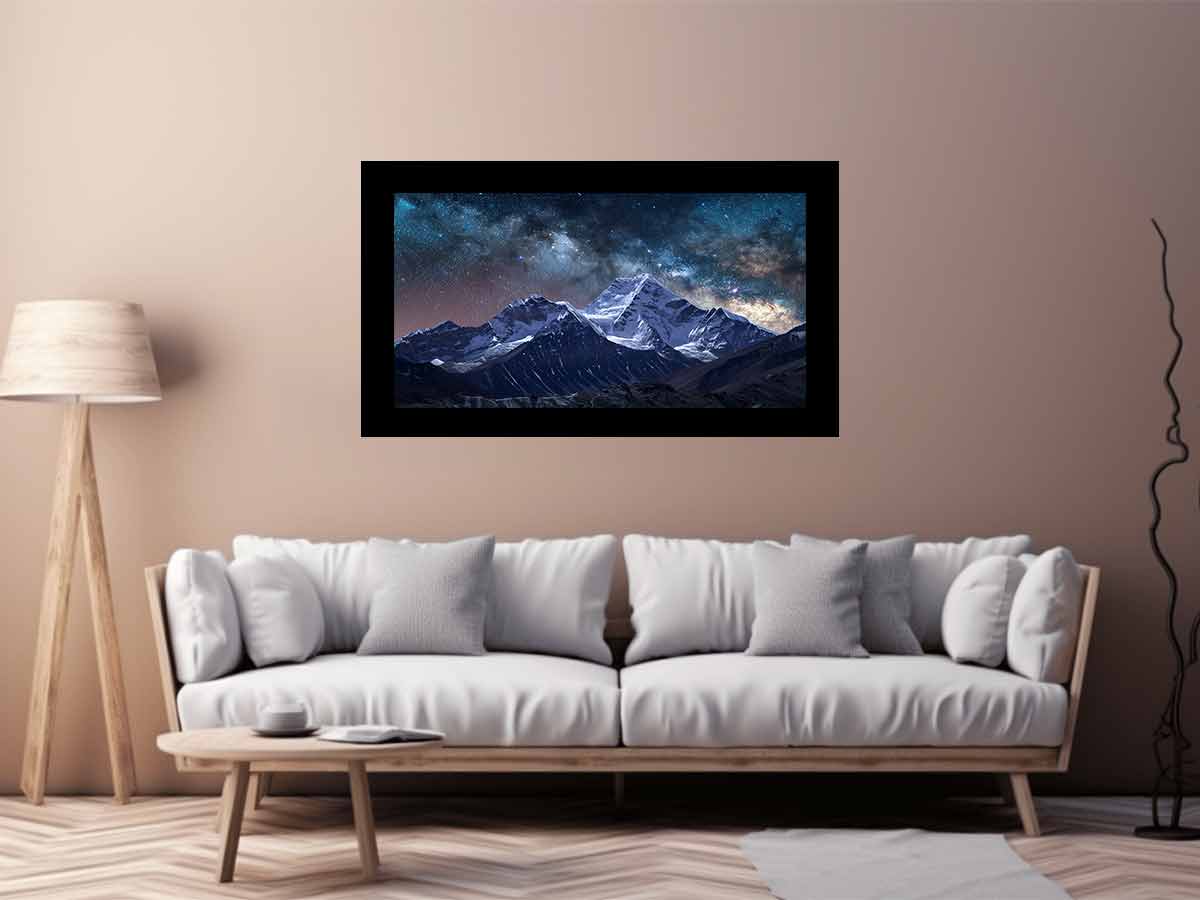 Starry Sky galaxy  Canvas Art Print-2