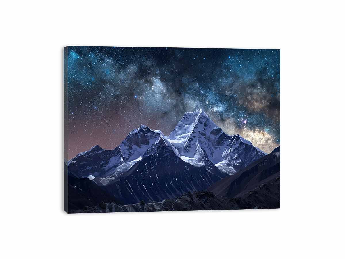 Starry Sky galaxy  Canvas Art Print-3