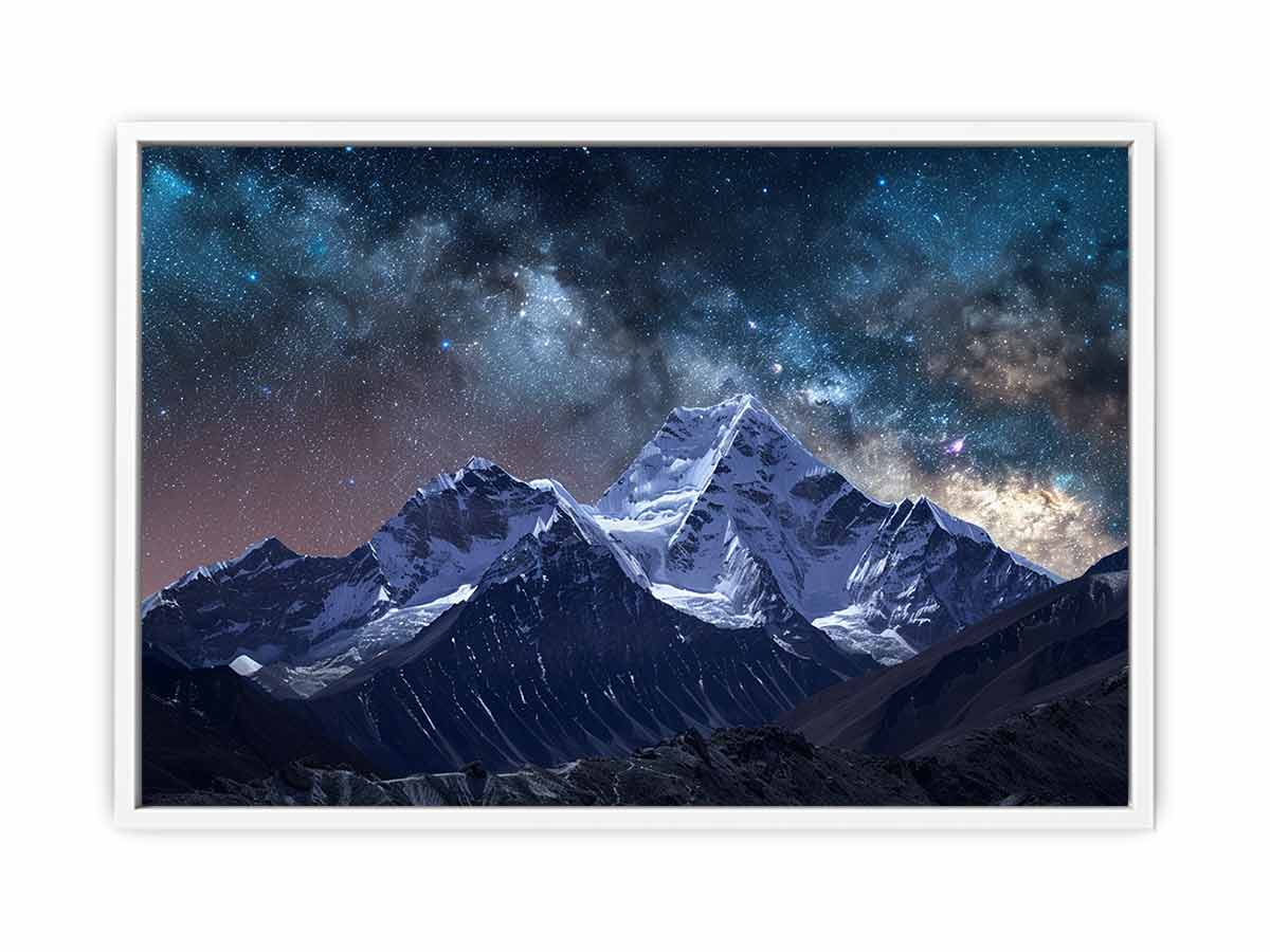 Starry Sky galaxy  Canvas Art Print-5
