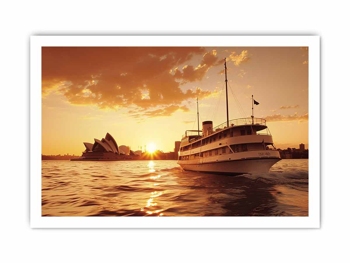 Sydney Retro Canvas Art Print-8