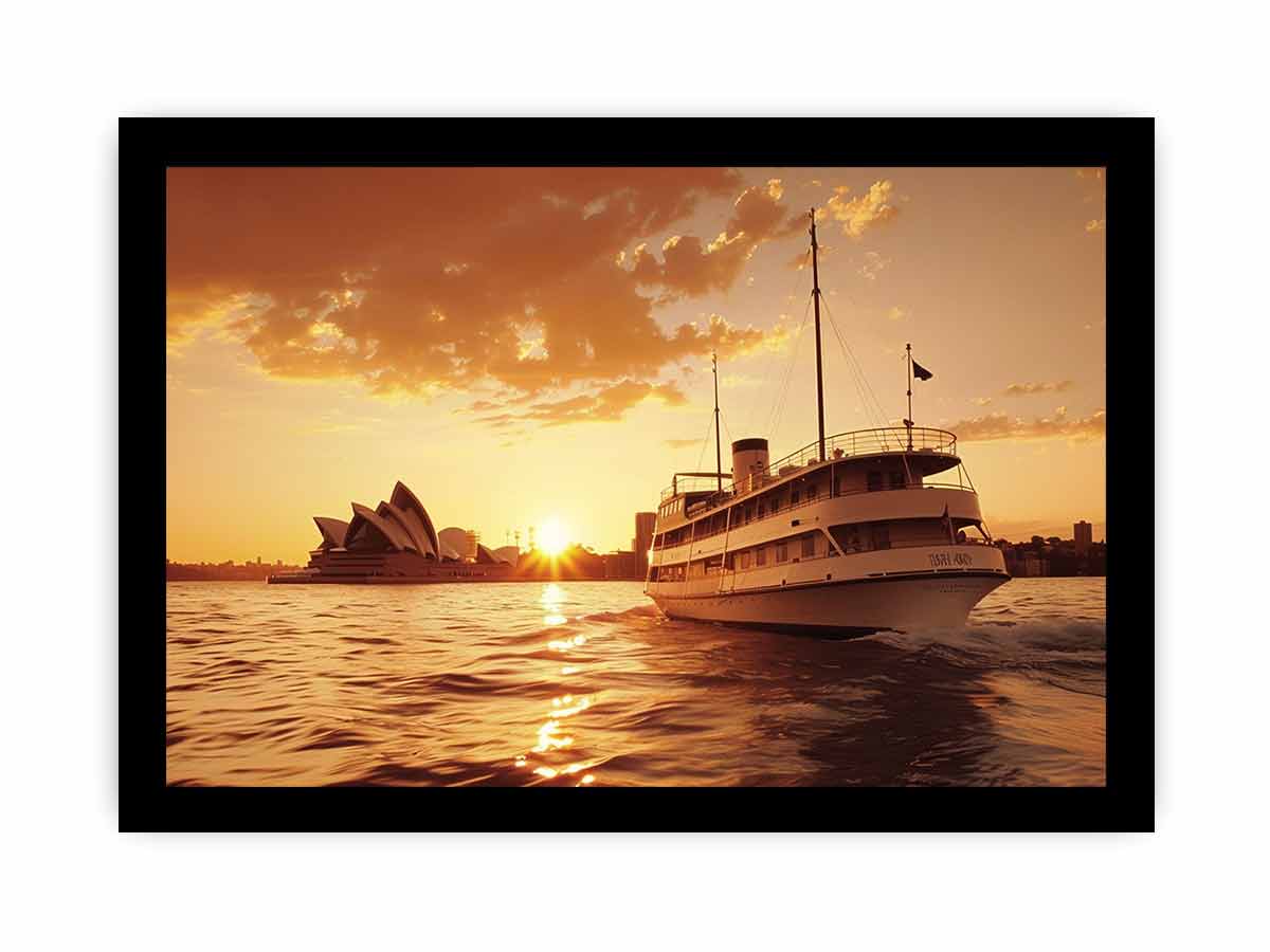 Sydney Retro Canvas Art Print-7