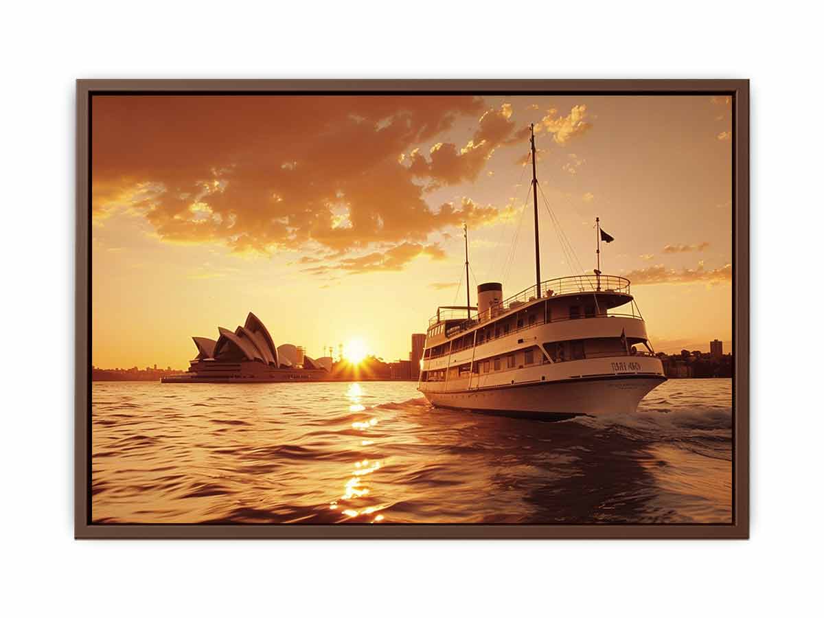 Sydney Retro Canvas Art Print-6