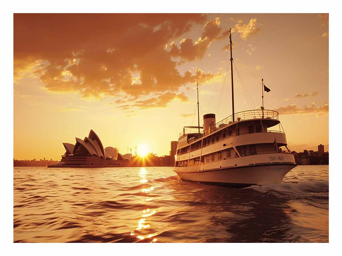 Sydney Retro Canvas Art Print-0