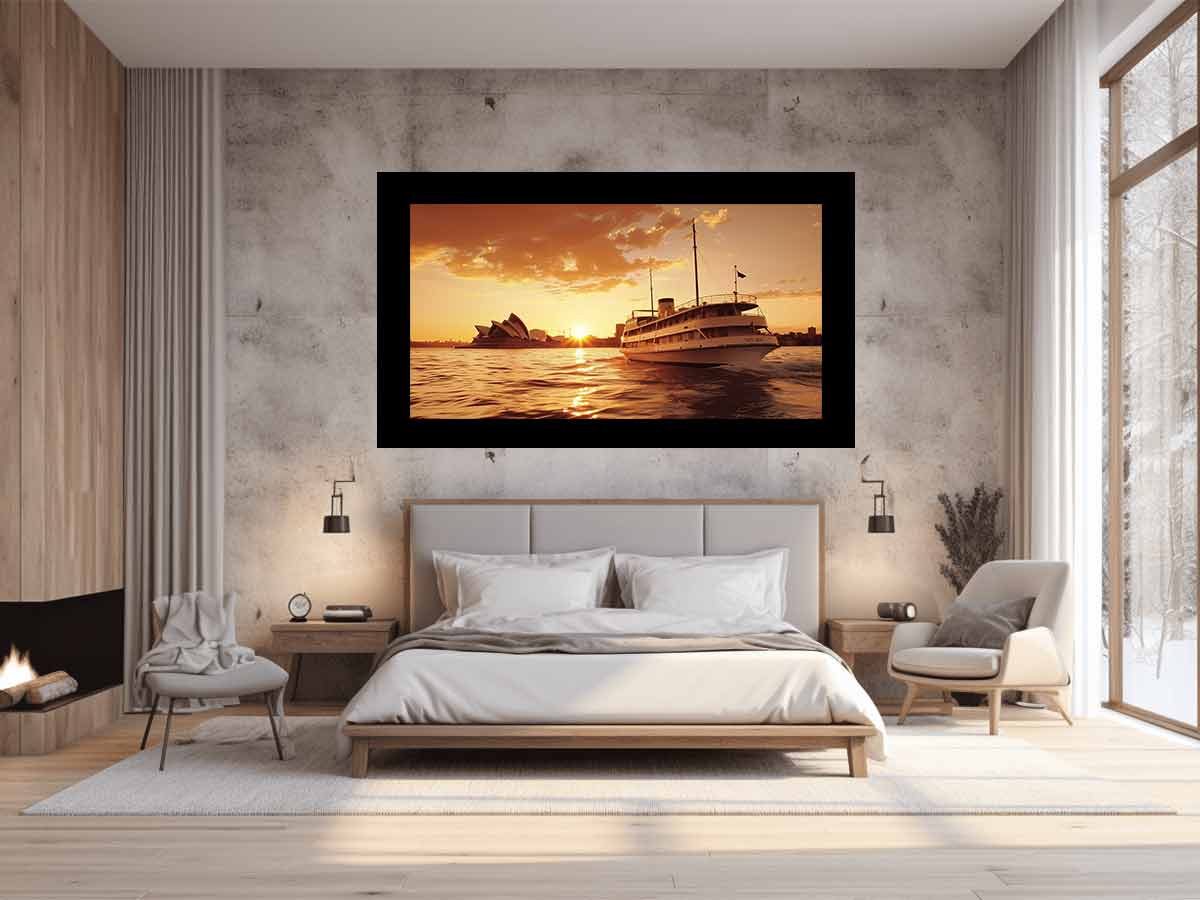 Sydney Retro Canvas Art Print-1