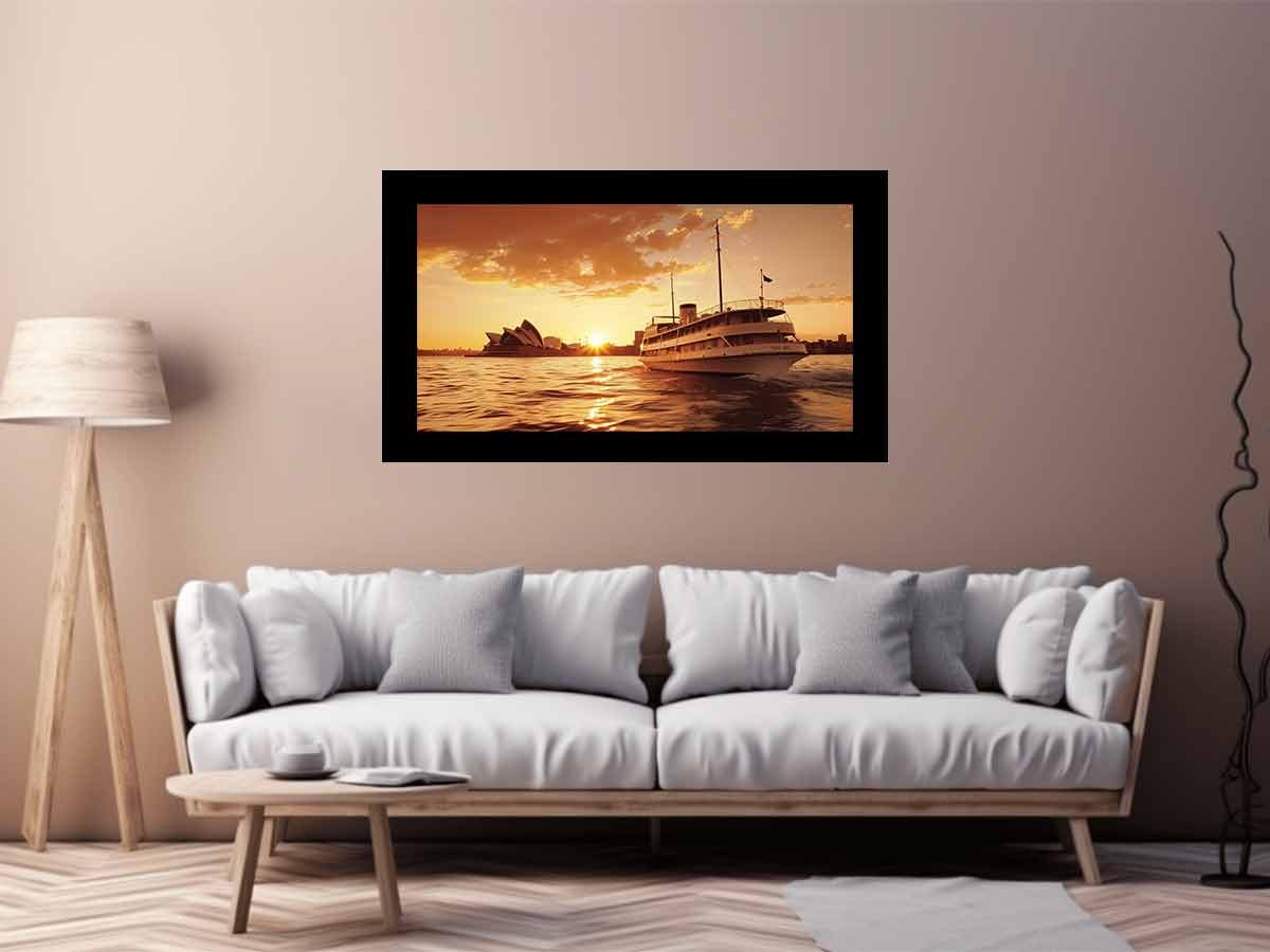 Sydney Retro Canvas Art Print-2