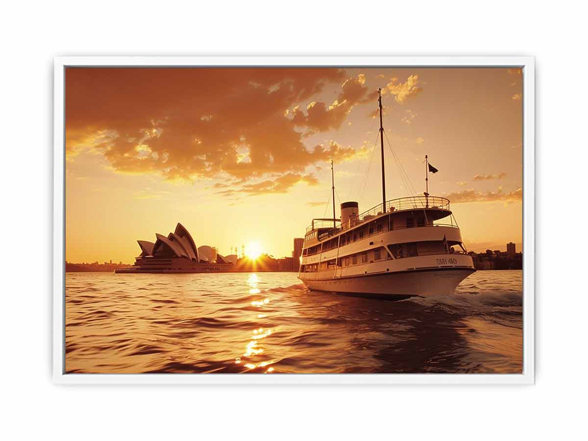 Sydney Retro Canvas Art Print-5