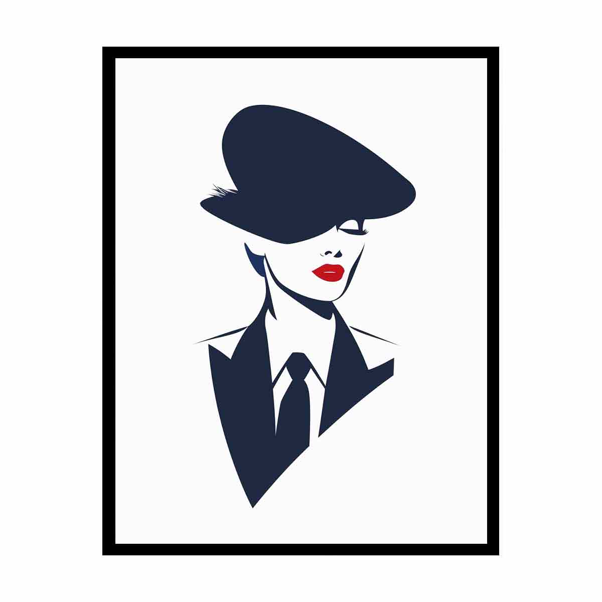 Minimalist  Woman  Canvas Art Print-4