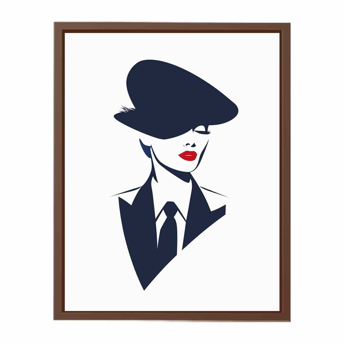 Minimalist  Woman  Canvas Art Print-6