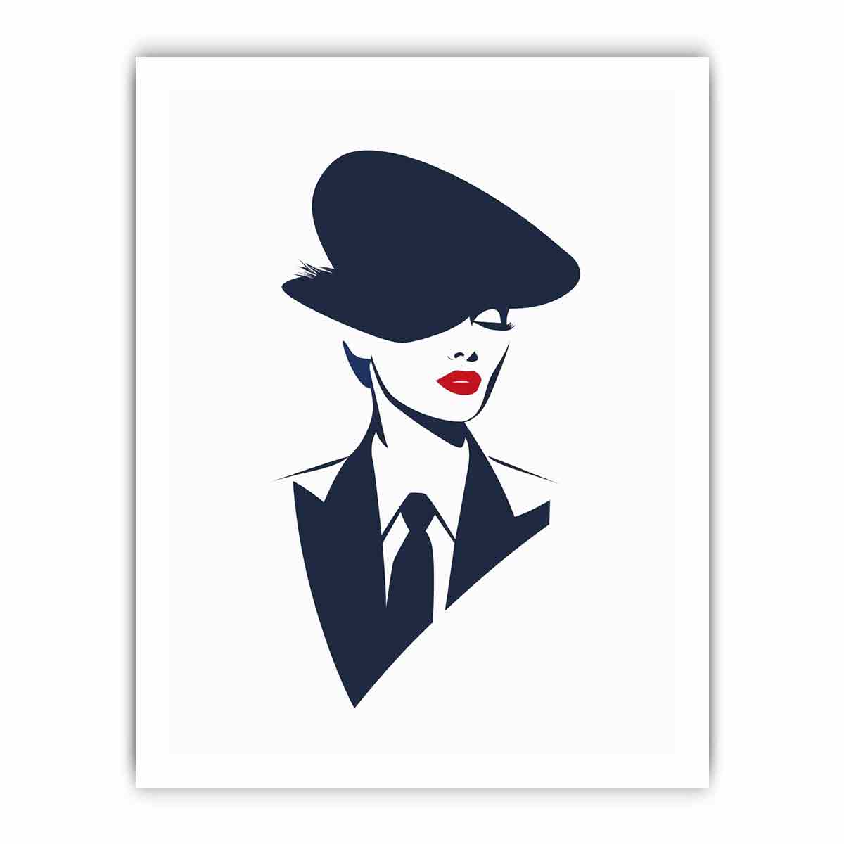 Minimalist  Woman  Canvas Art Print-8