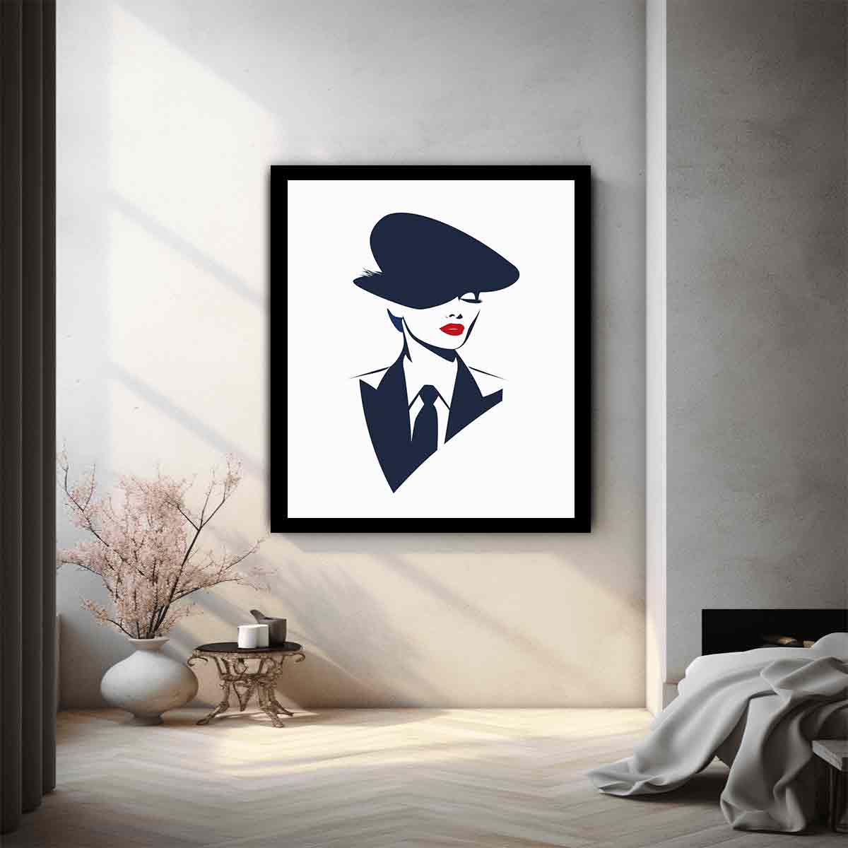 Minimalist  Woman  Canvas Art Print-1