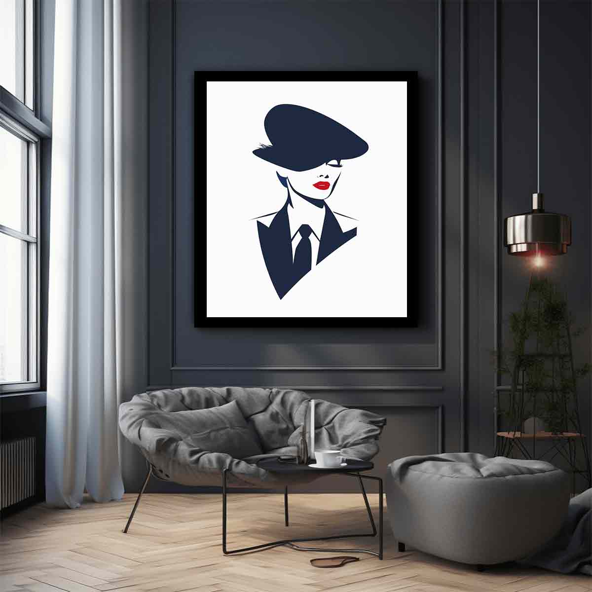 Minimalist  Woman  Canvas Art Print-2