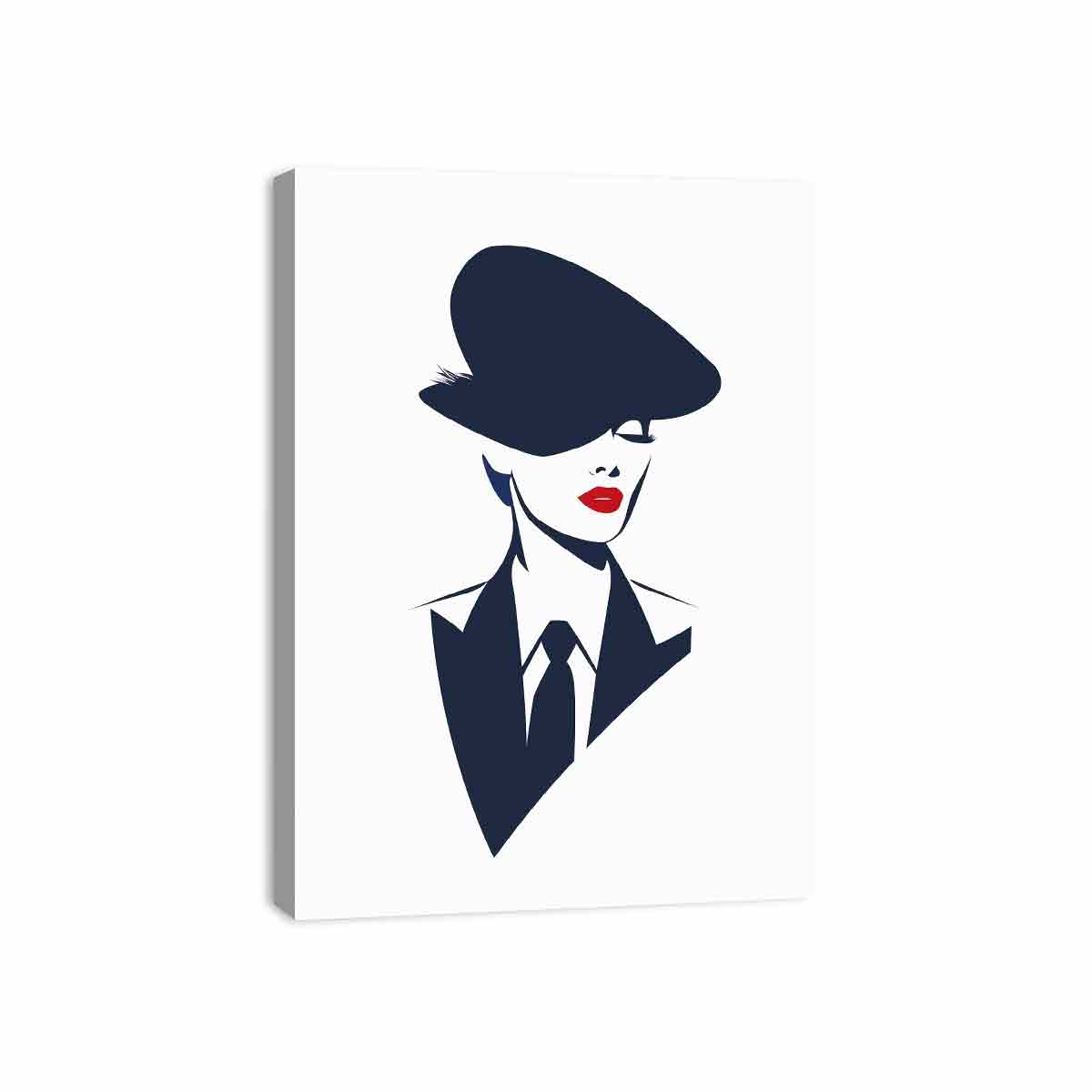 Minimalist  Woman  Canvas Art Print-3