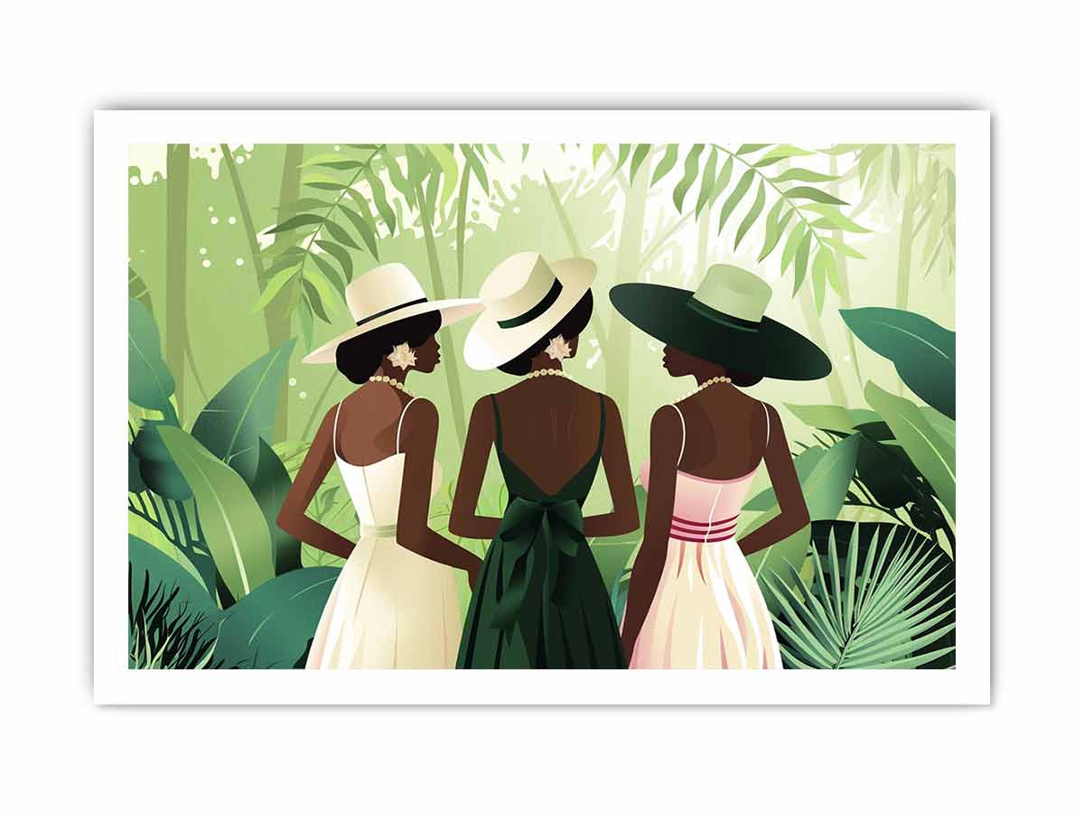 Chic Women  Canvas Art Print-8