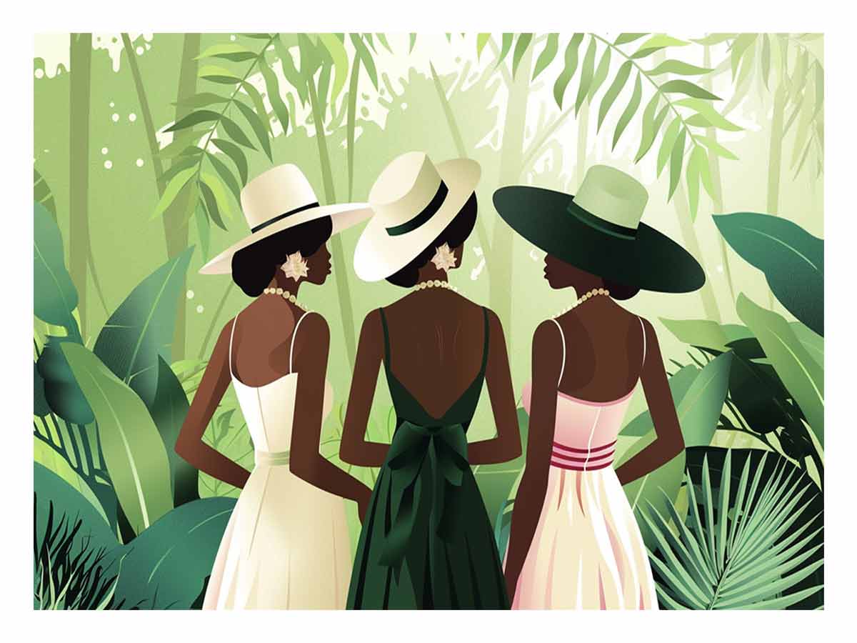 Chic Women  Canvas Art Print-0