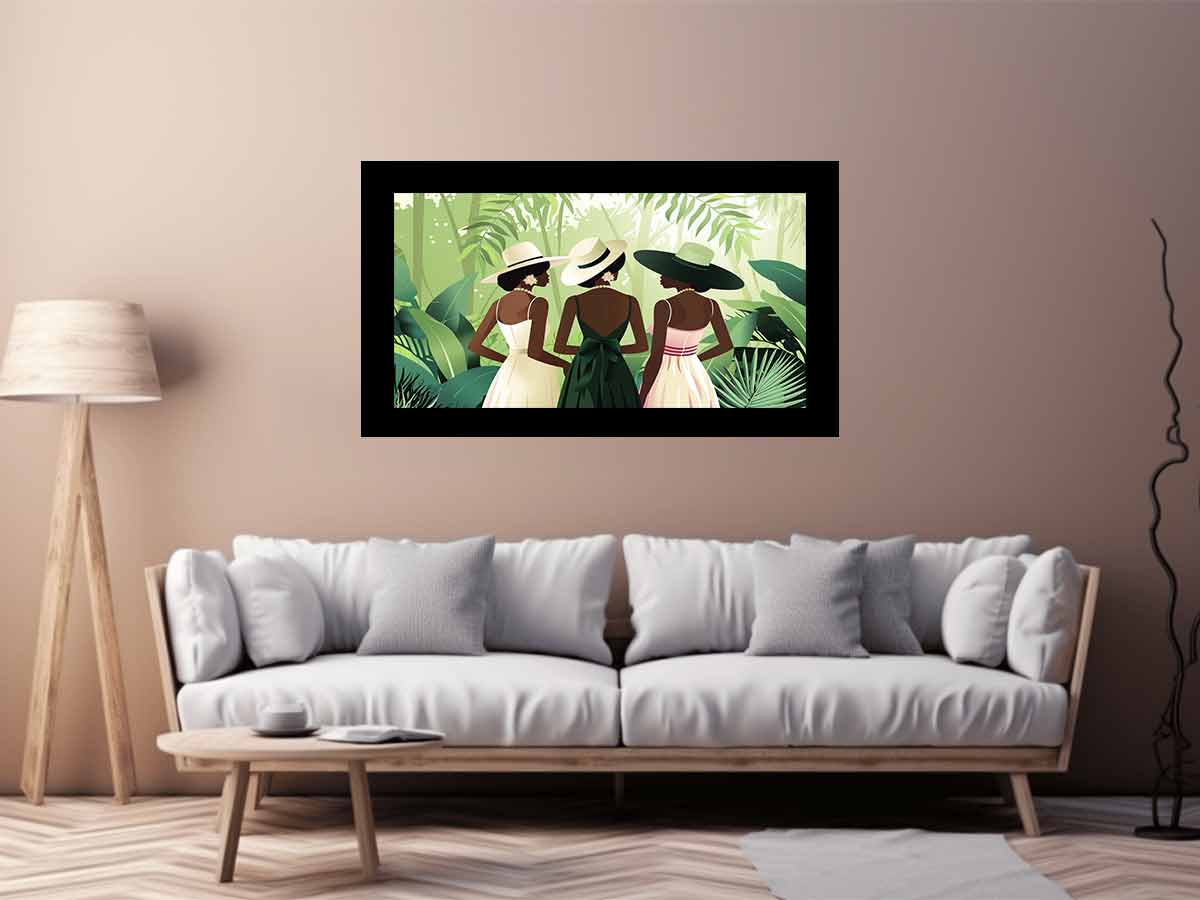 Chic Women  Canvas Art Print-2