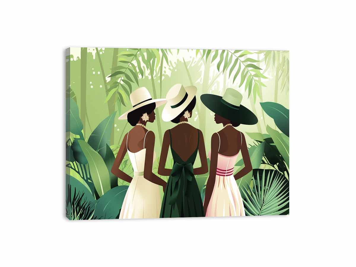 Chic Women  Canvas Art Print-3