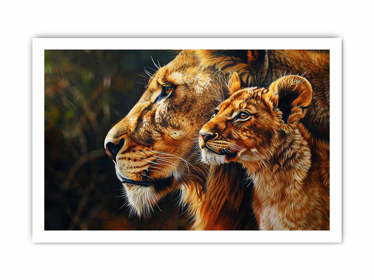 Tiger Cute Baby Canvas Art Print-8