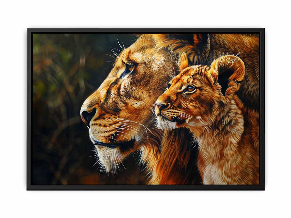 Tiger Cute Baby Canvas Art Print-4