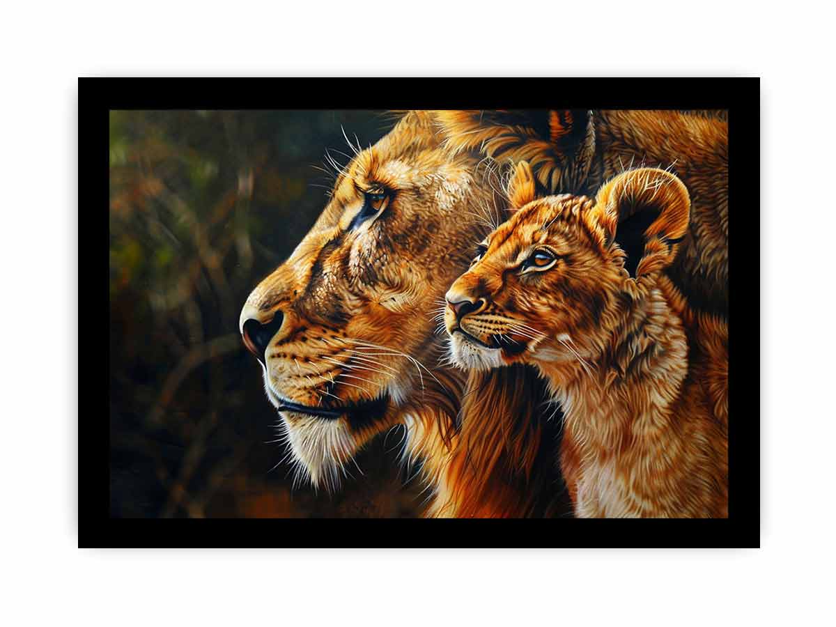 Tiger Cute Baby Canvas Art Print-7