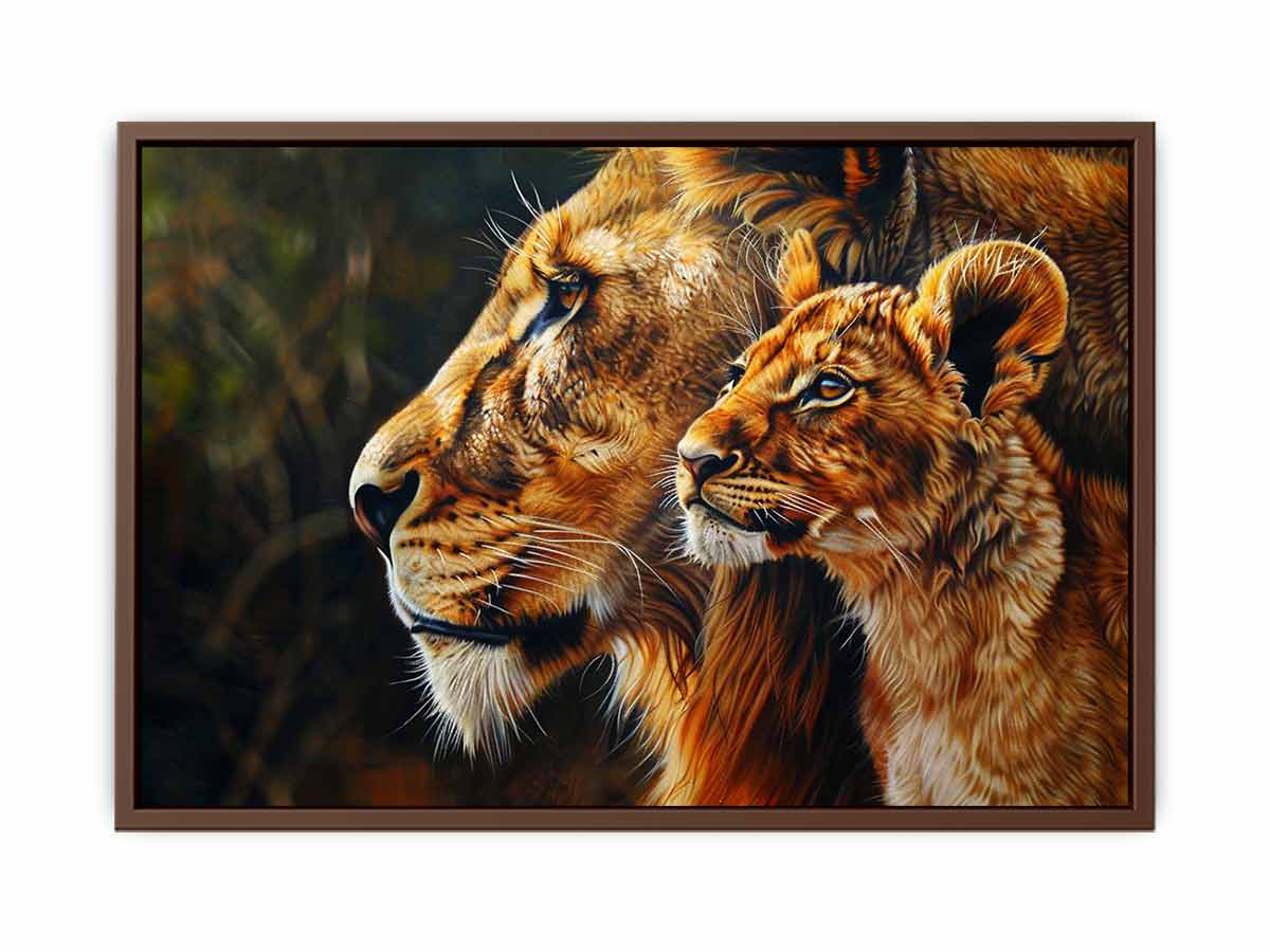 Tiger Cute Baby Canvas Art Print-6