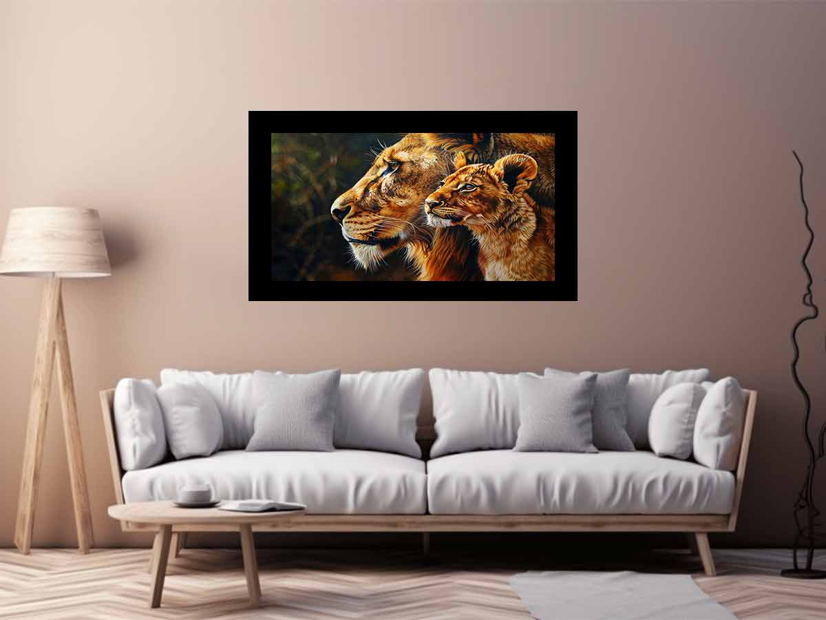 Tiger Cute Baby Canvas Art Print-2