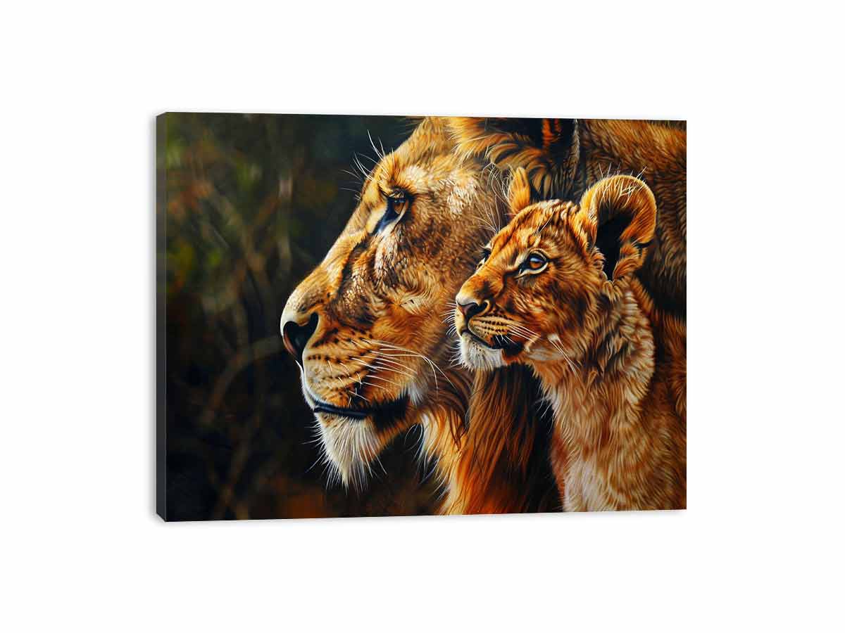 Tiger Cute Baby Canvas Art Print-3