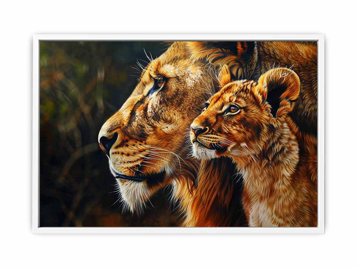 Tiger Cute Baby Canvas Art Print-5