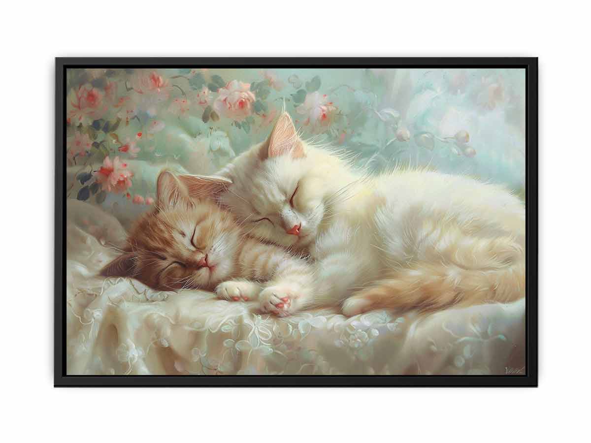 Cat Cute Baby Canvas Art Print-4
