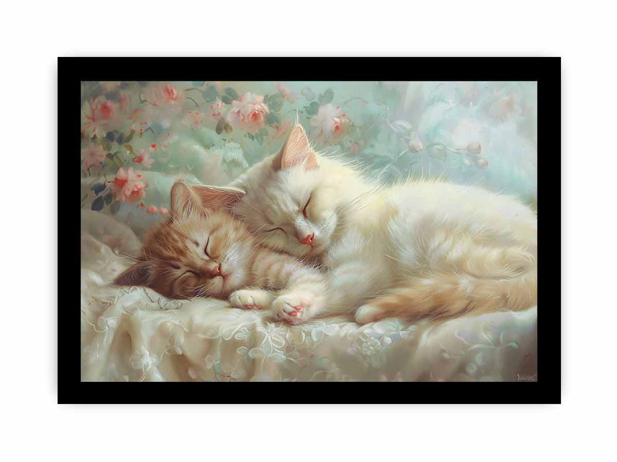 Cat Cute Baby Canvas Art Print-7