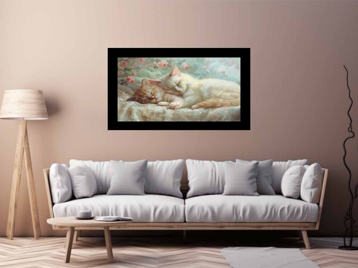 Cat Cute Baby Canvas Art Print-2