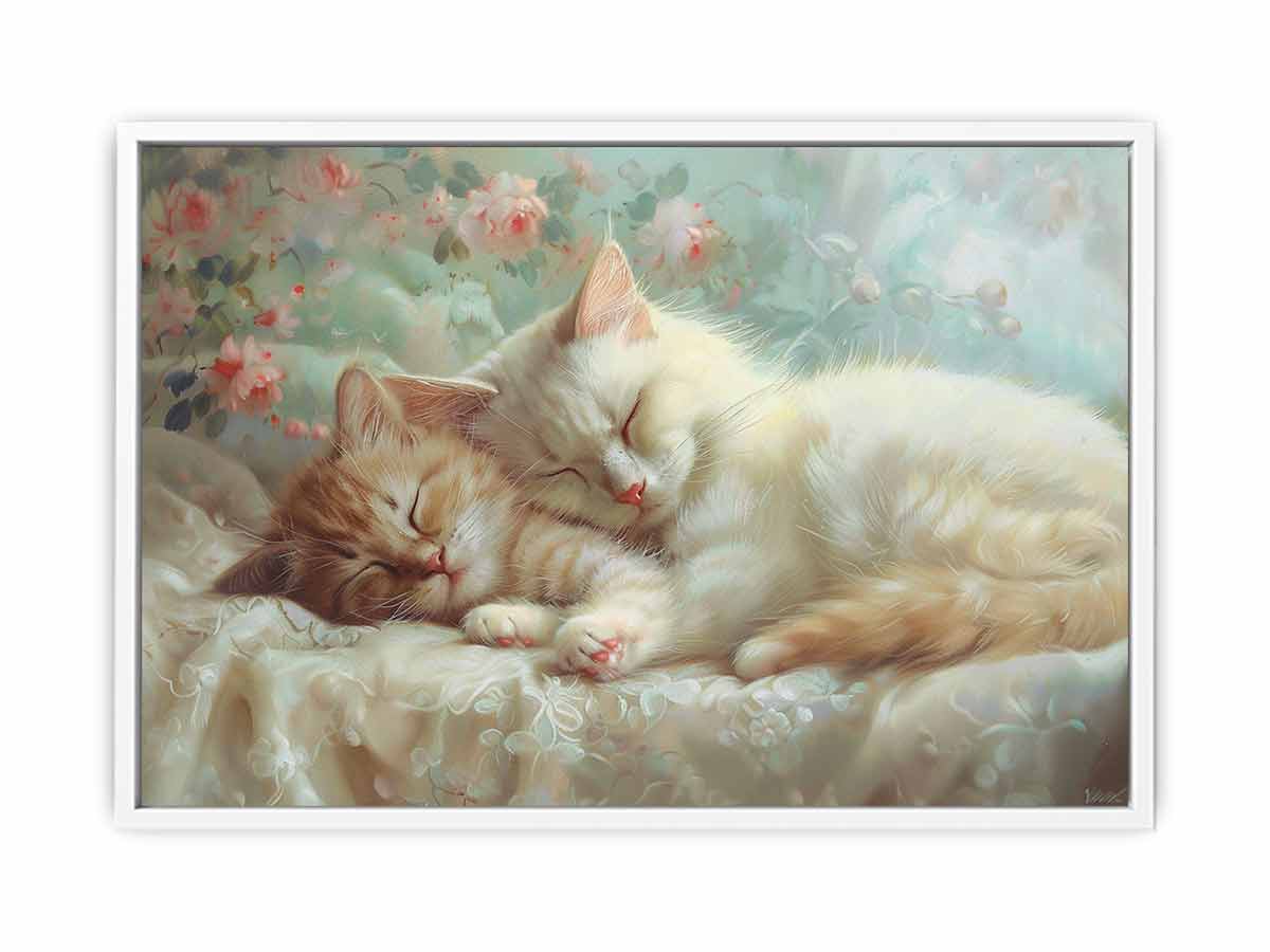 Cat Cute Baby Canvas Art Print-5