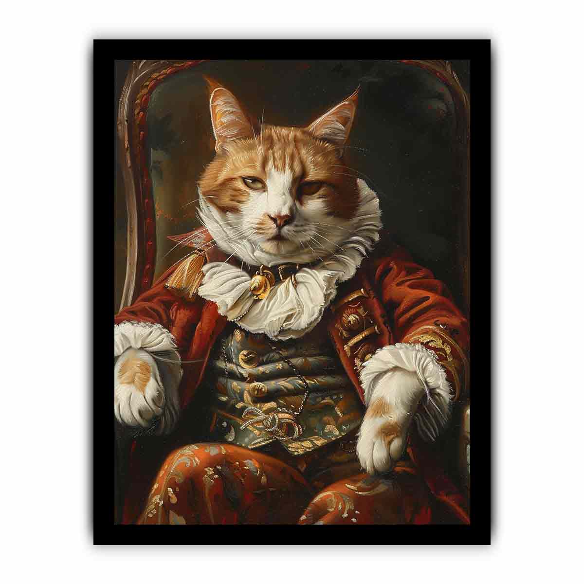 Viscount Cat Canvas Art Print-7