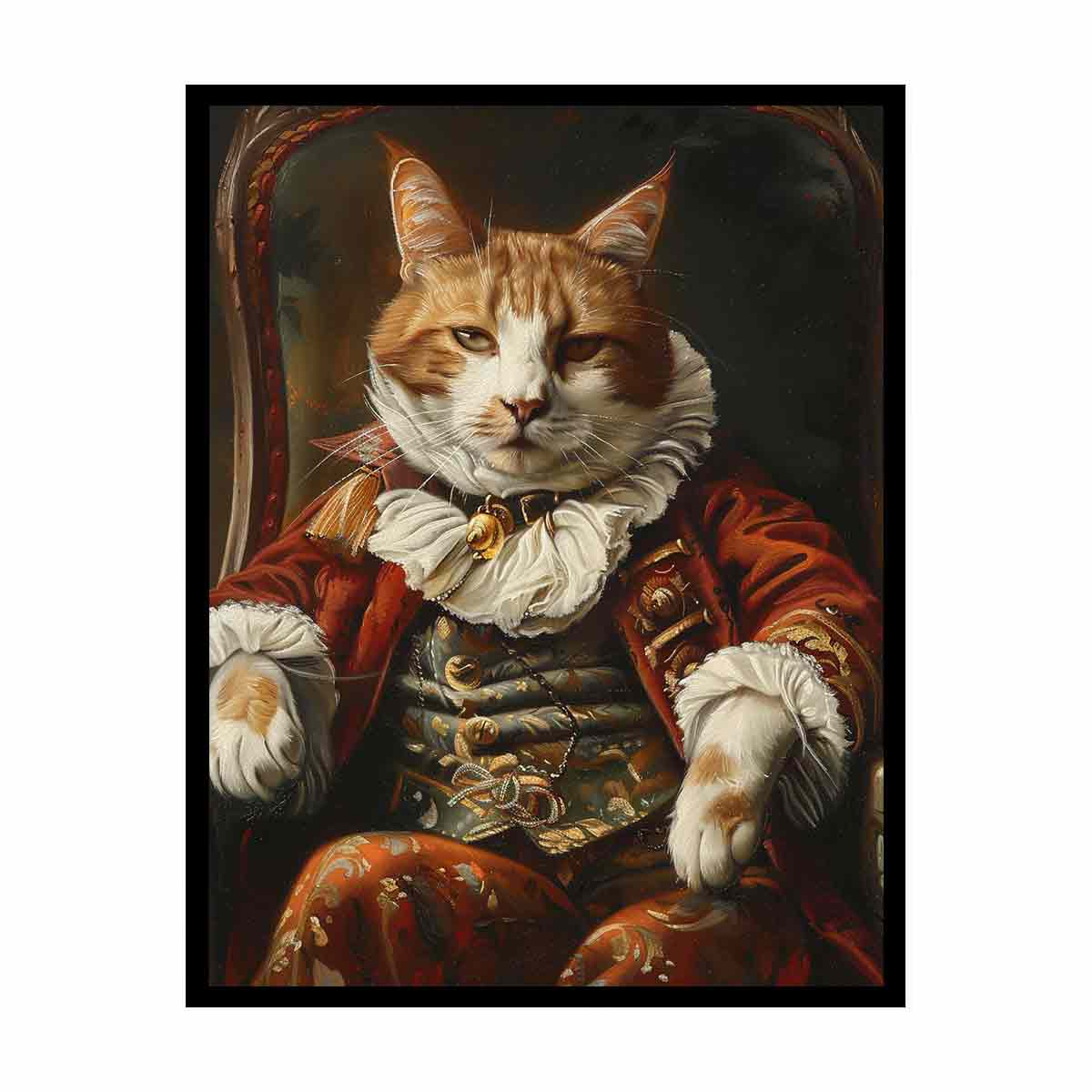 Viscount Cat Canvas Art Print-4