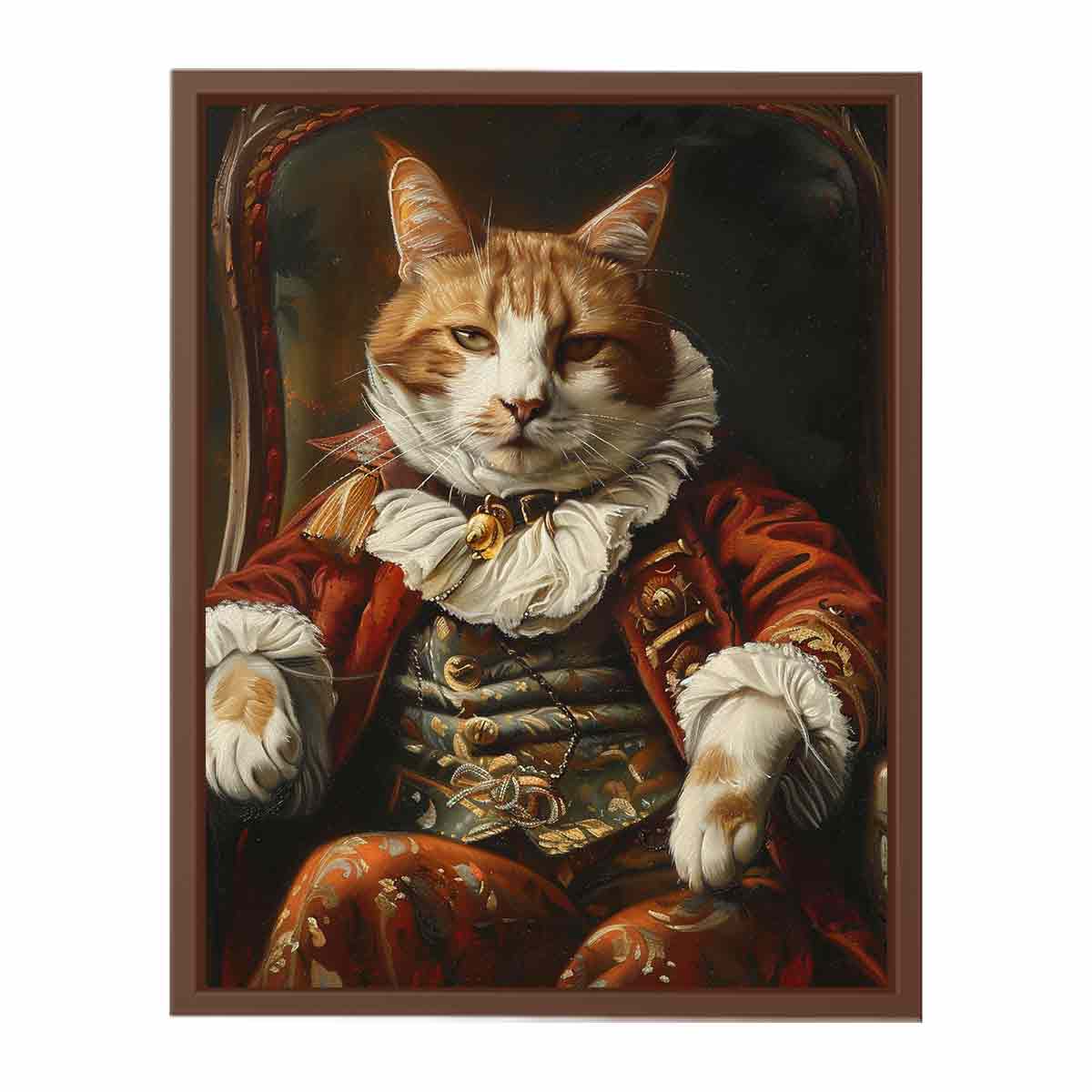 Viscount Cat Canvas Art Print-6