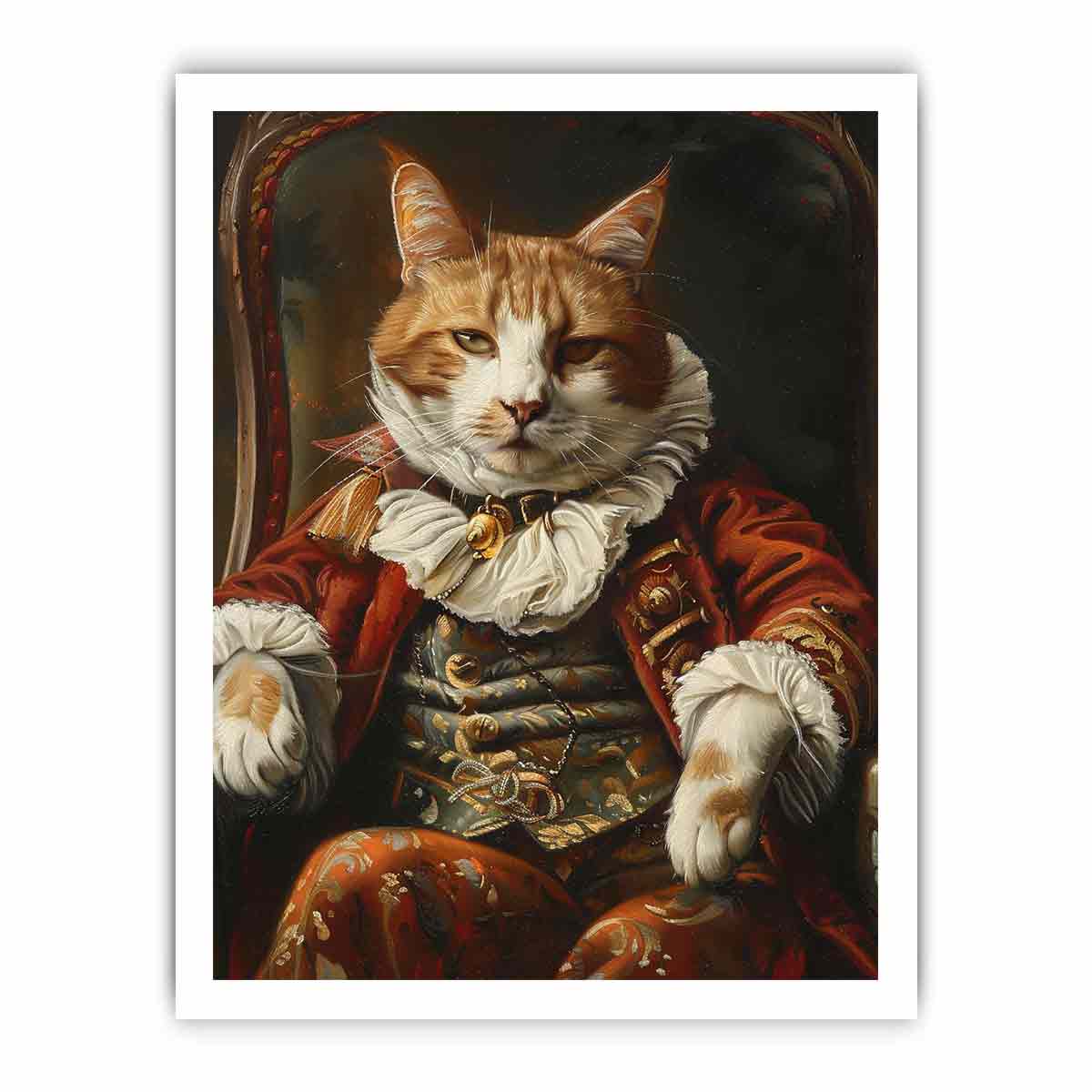 Viscount Cat Canvas Art Print-8