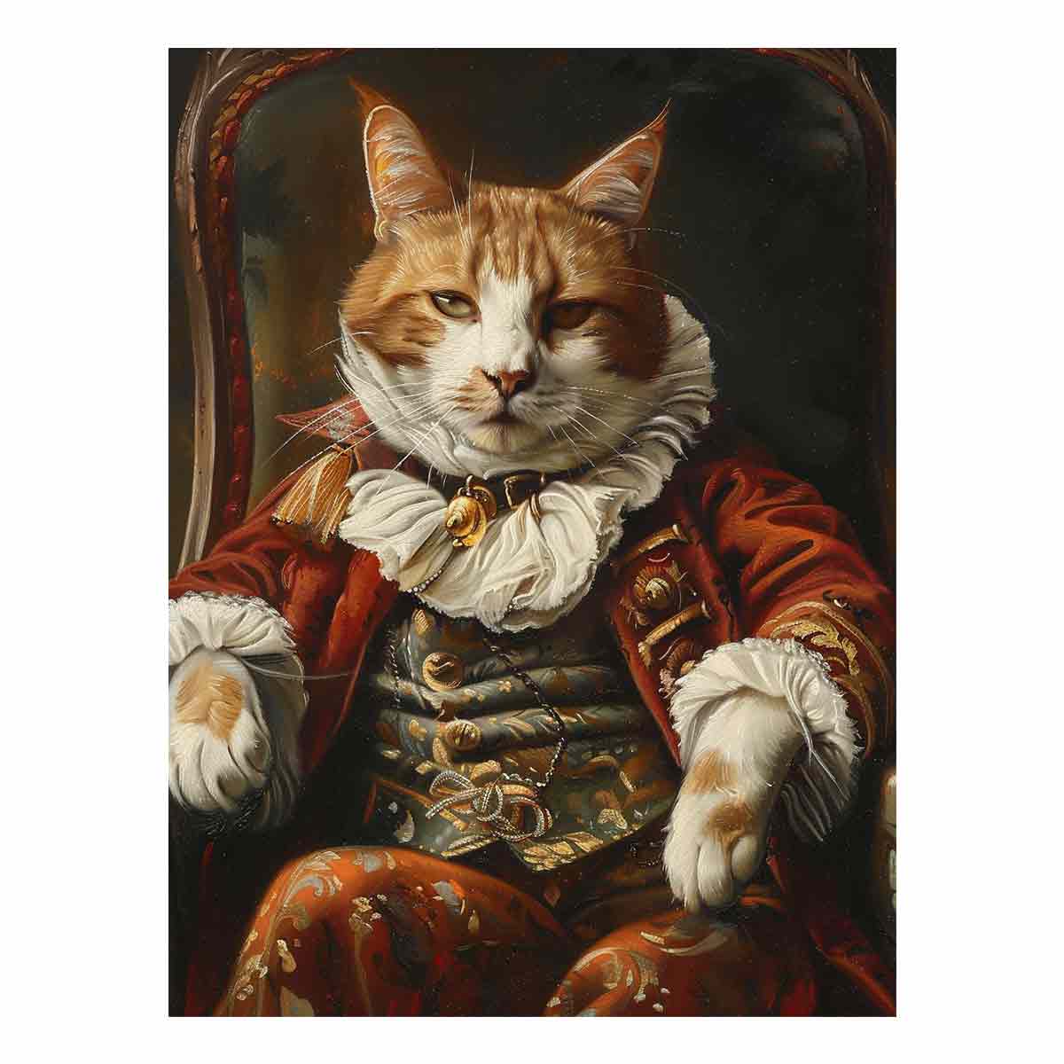 Viscount Cat Canvas Art Print-0