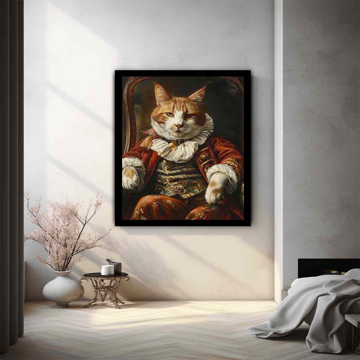 Viscount Cat Canvas Art Print-1