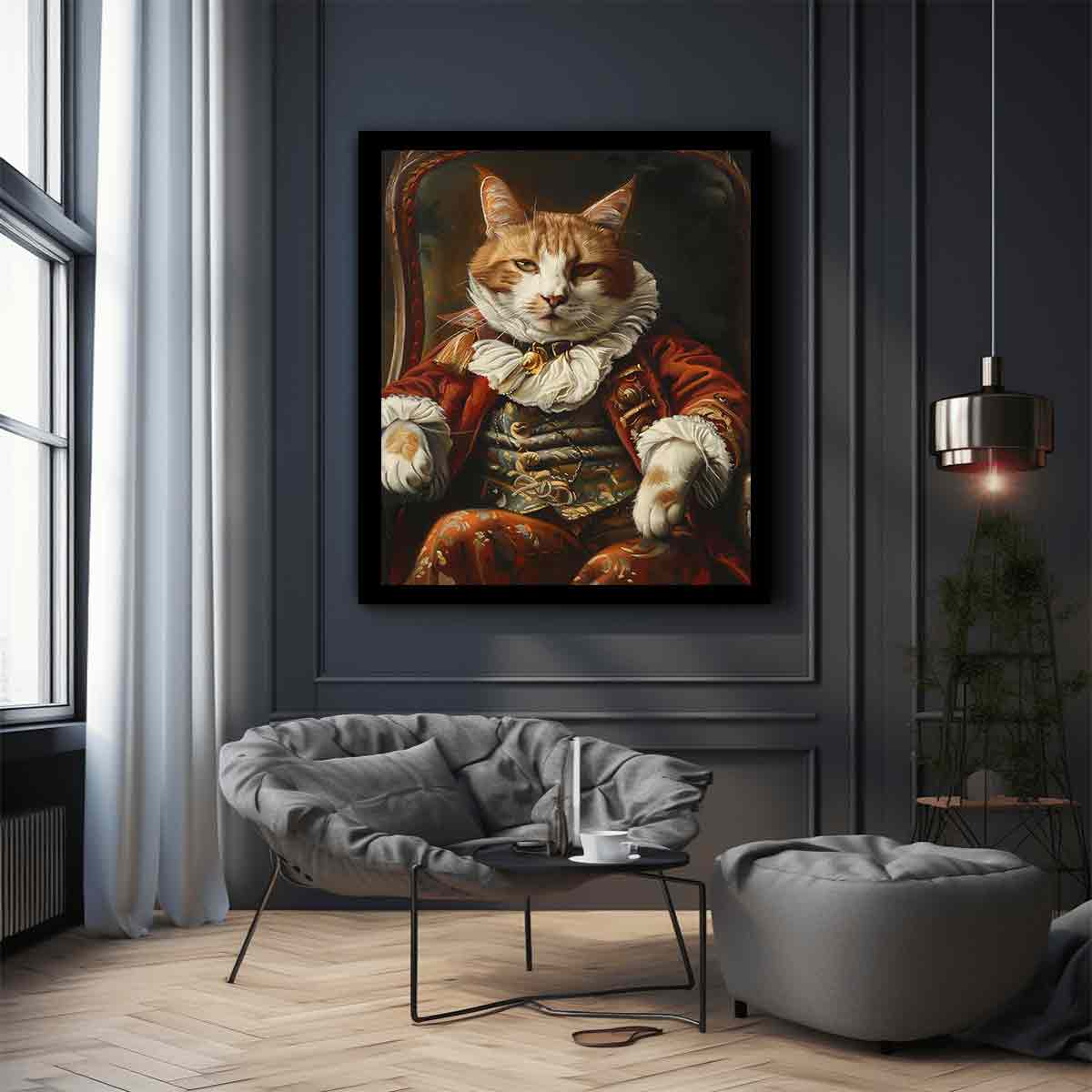 Viscount Cat Canvas Art Print-2