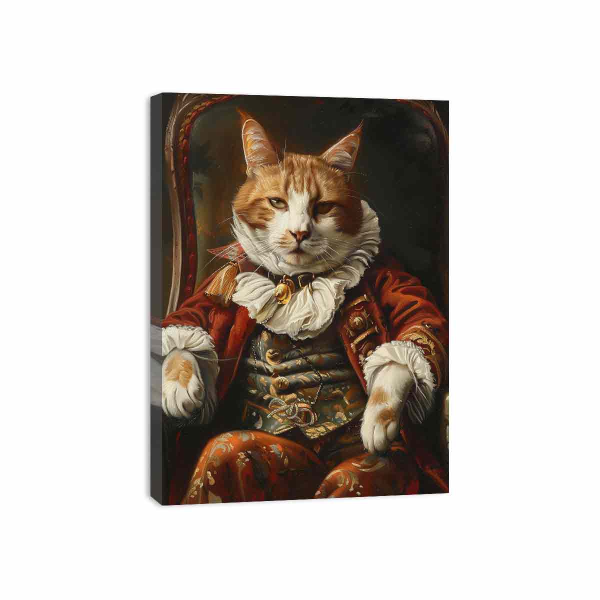 Viscount Cat Canvas Art Print-3