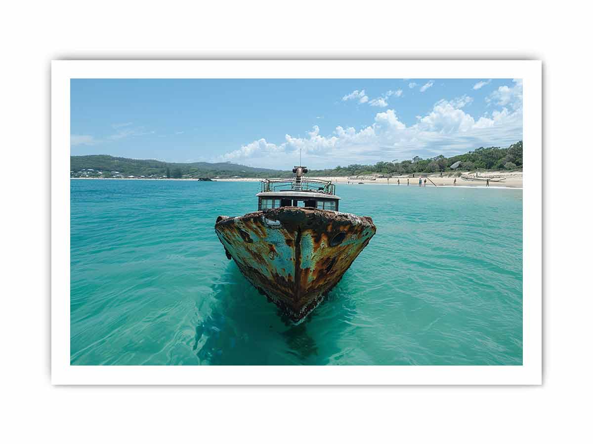 Tangalooma Wrecks  Canvas Art Print-8