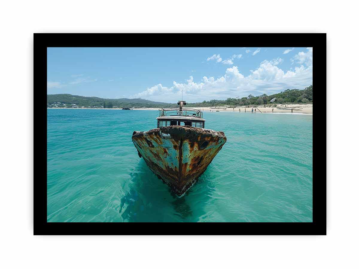Tangalooma Wrecks  Canvas Art Print-7