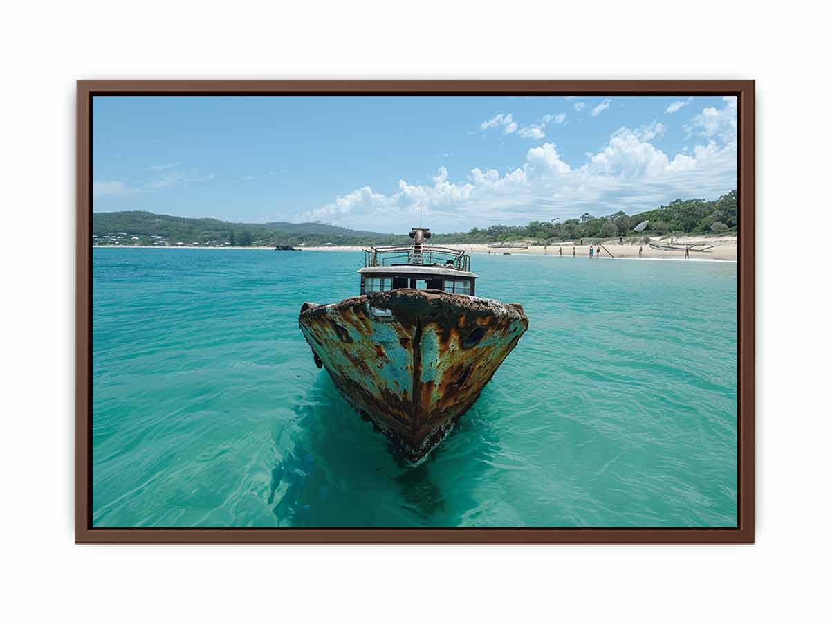 Tangalooma Wrecks  Canvas Art Print-6