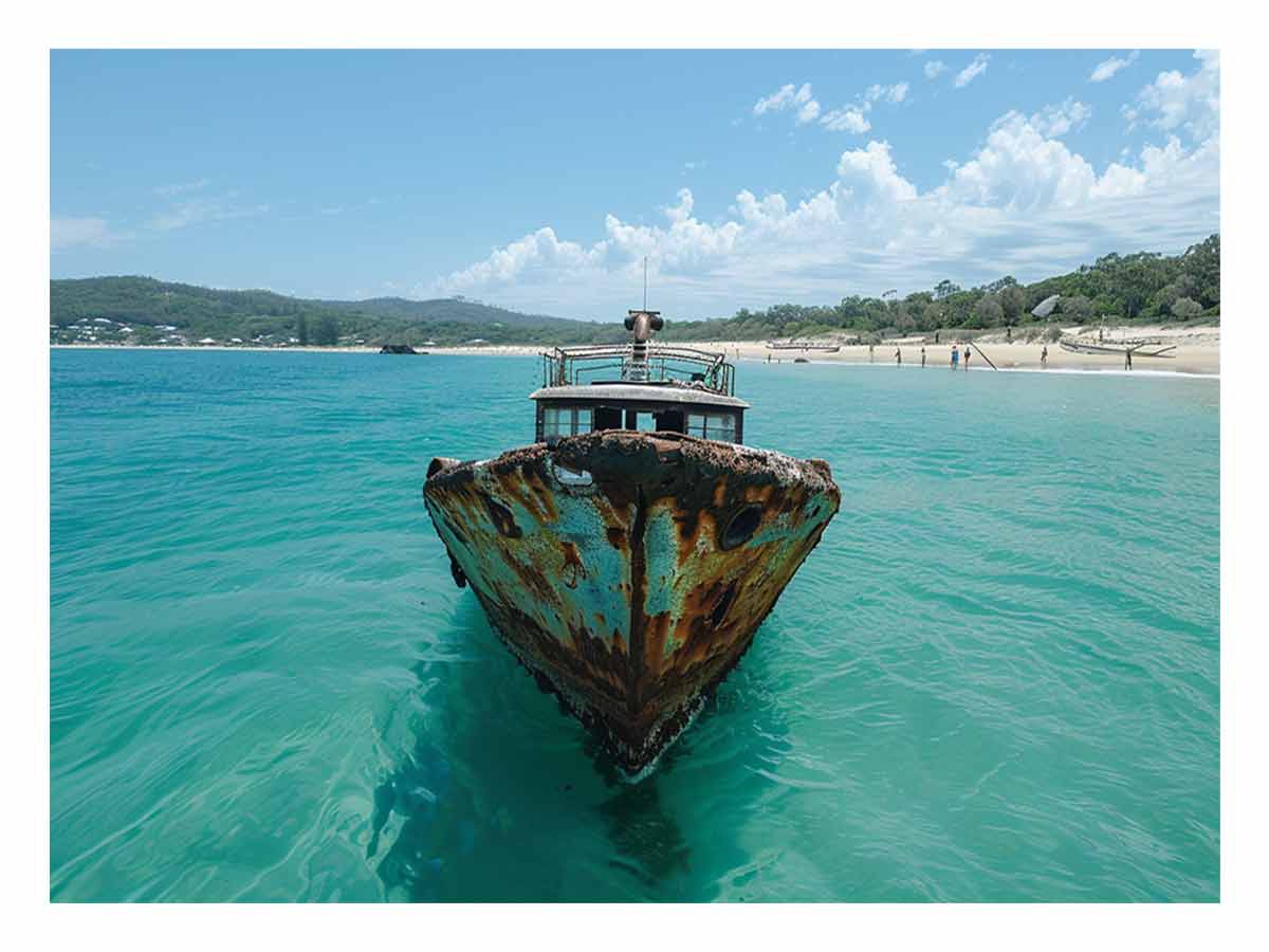Tangalooma Wrecks  Canvas Art Print-0