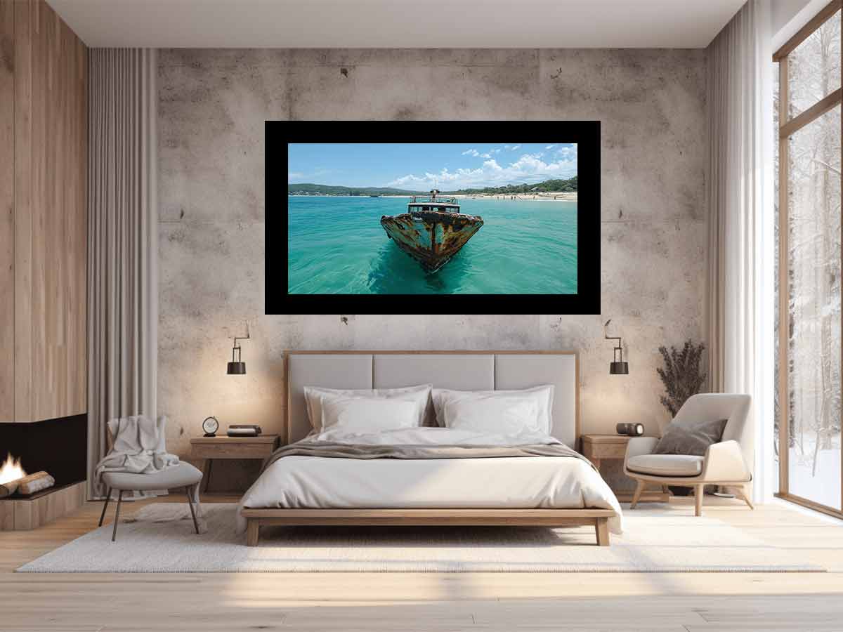 Tangalooma Wrecks  Canvas Art Print-1
