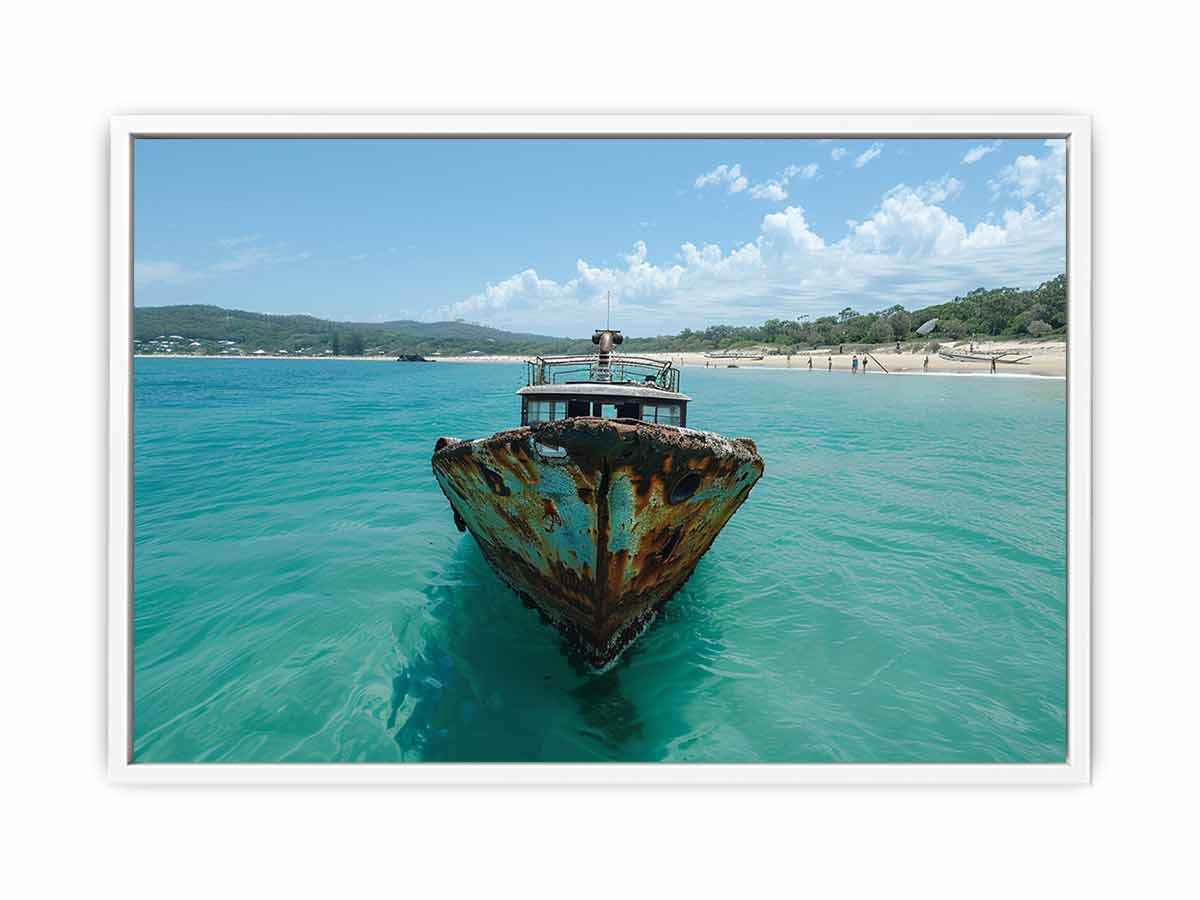 Tangalooma Wrecks  Canvas Art Print-5