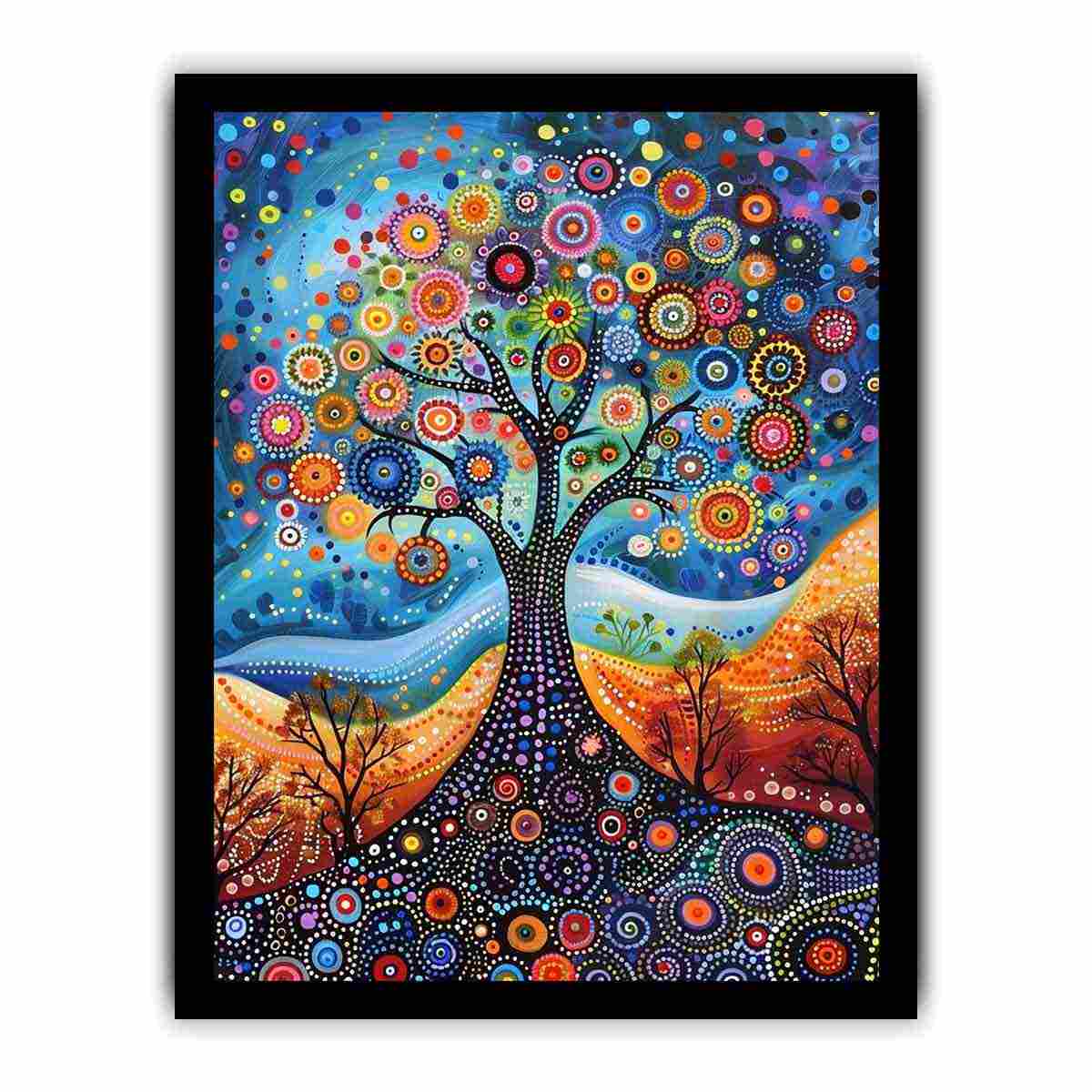 Dot Tree  Canvas Art Print-7